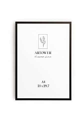 Artower® Bilderrahmen Schwarz Metall Dünner...