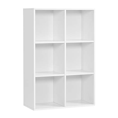 VASAGLE Bücherschrank, Bücherregal, mit 6...