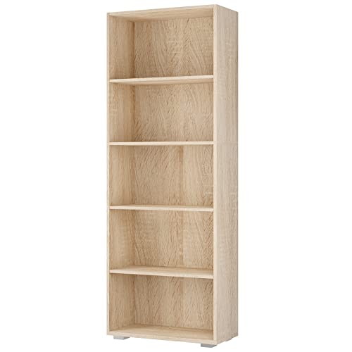 Casaria® Bücherregal 5 Fächer 190x60x28cm...