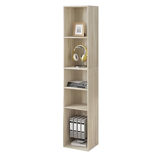 WOLTU Bücherregal, offenes Regal mit 5...