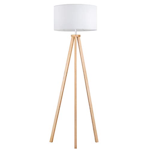 Tomons Stehlampe LED Dimmbar aus Holz...