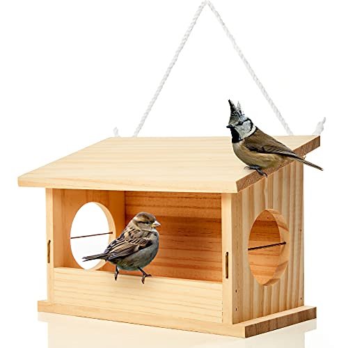 Bambuswald Vogelhaus aus Holz Vogelhäuschen...