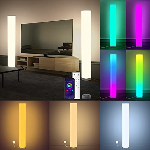 Fortand LED Stehlampe Dimmbar, 2 Stück WiFi...
