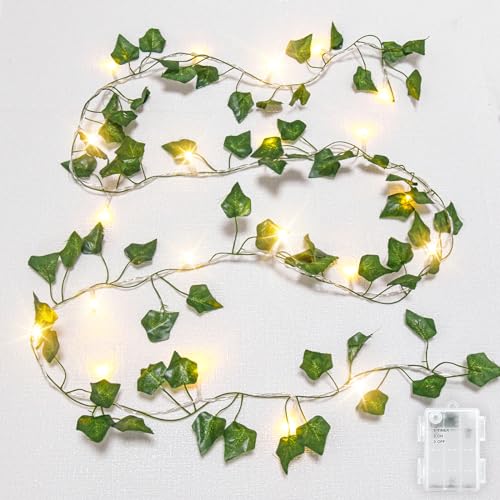 Dalugo Efeu Lichterkette Batterie, 2m 20 LED...