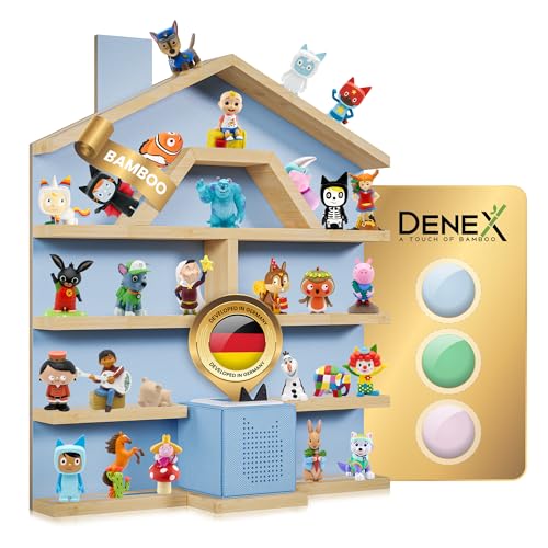 Denex Bambus Tonie Regal Blau -Tonieregal zur...