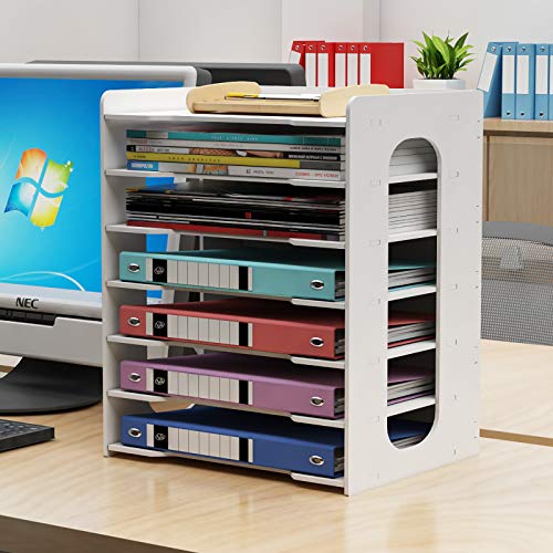 PUNCIA 7 Tier Office Paper Organizer für...